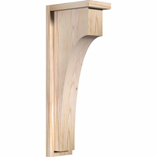 Ekena Millwork Huntington Smooth Corbel w/Backplate, Douglas Fir, 5 1/2"W x 10"D x 26"H COR06X10X26HUN01SDF - main